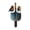 A003- Style C, variant on Garden Stake Decor, Farm Themed Duck Yard Art, 10X3.5 Inch Outdoor Goose Figurine, Duck with Straw Hat and Spade Lawn Ornament, Weatherproof Decorative Ground Plug for Patio,