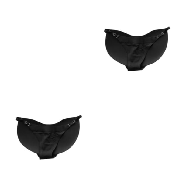 Sonducket Bragas ajustables con relleno para glúteos para mujer, bragas ligeras y cómodas para el trasero y la cadera, negro L 【55-62,5 kg】 negro L【55-62.5 kg】 2Conjunto