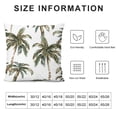 thumbnail image 5 of Acheng Palm Leaves with Lush Branches and Leaves Tropical Jungle Palm Leaves Plush Pillowcase 1 Piece White, 5 of 5