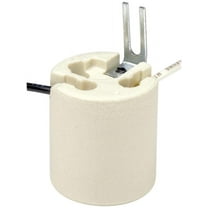 Leviton 8052-1 026-08052-001 1-Circuit 1-Piece Keyless Lamp Holder, Incandescent, Porcelain Body, White