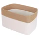 thumbnail image 2 of Cestas de almacenamiento de cuerda de algodón tejida con asas, juego de cesta grande lavable, contenedores de almacenamiento decorativos, cajas, manta de juguete para bebé y niño, 2 of 5