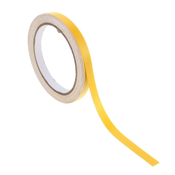 Unique Bargains Pinstripe Tape 15mmx10m Car Stripes Pinstripe Decals for Car Motorcycle and Boat Racing Stripes DIY Stickers Matte Yellow 1 Pcs