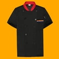 thumbnail image 1 of Ropa de trabajo de chef de manga corta de verano para pastelería fina, tienda de fideos, ropa de chef para hombres y mujeres, ropa de trabajo de cocina de manga larga transpirable, 1 of 5