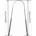 thumbnail image 2 of Raspador de lengua, raspador de lengua de acero inoxidable de metal hecho a mano en forma de U, elimina el mal aliento, cepillos de lengua para el cuidado bucal Sincero Electrónica, 2 of 5