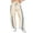 Beige #004, variant on Women Track Pants Casual Drawstring Waist Lightweight Baggy Color Workout Leg Pants with Pockets Yellow 2XL
