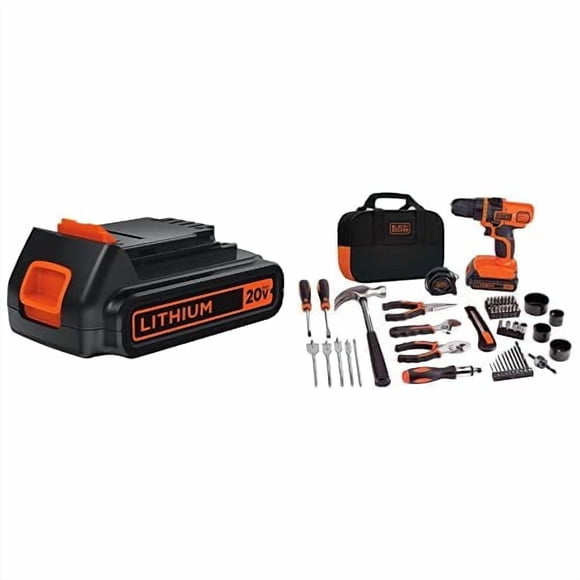 Juego de herramientas eléctricas BLACK+DECKER LBXR20 20V MAX, kit de taladro inalámbrico