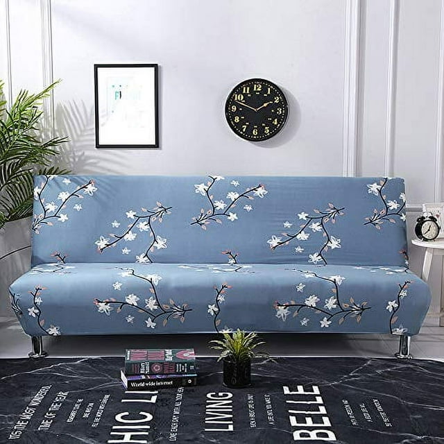 2024 Futon Slipcover Armless Sofa Cover Stretch Sofa Bed Slipcover Protector Elastic