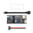thumbnail image 3 of Placa base de 19 pines con Cable de 19 pines Transmisión estable Reemplaza piezas Adaptador USB de alta velocidad Conector Cables de extensión de , estilo B shamjiam Divisor de placa base, 3 of 9