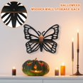 thumbnail image 4 of Yujia Halloween Butterfly Wooden Hollow Wall Shelf, Bohemian Floating Corner Storage Rack for Crystal Display and Small Plants, Rustic Gothic Wall Decor Accessories for Home, 4 of 5