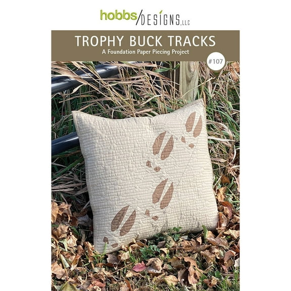 Hobbs Designs, Trophy Buck Tracks Pillow Pattern