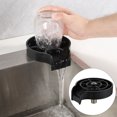 thumbnail image 4 of Cup Washer Labor Saving Hands Free Reusable Automatic Quick Cleaning ABS High Pressure Glass Rinser Kitchen Accessories, 4 of 8