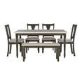 thumbnail image 2 of Powell Willow 6 PC Grey Dining Set, 2 of 10