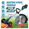 thumbnail image 2 of Tondeuse à Gazon Électrique 2000W Sans Fil Tondeuse à Gazon Taille-Haie Réglable à Main Élagage de Jardin, Facile à Utiliser, 2 of 7