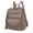Apricot, variant on PU leather backpack for women casual retro leather hiking large capacity travel bag shoulder bag
