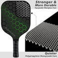 thumbnail image 3 of Pickleball-Paddles-Set of 4 or 2 Rackets with Balls and Bag | USAPA Approved Pickle-Ball Equipment with Accessories | Fiberglass/Graphite Pickleball Racquet Set for Men, Women, Kids, Adults, 3 of 8