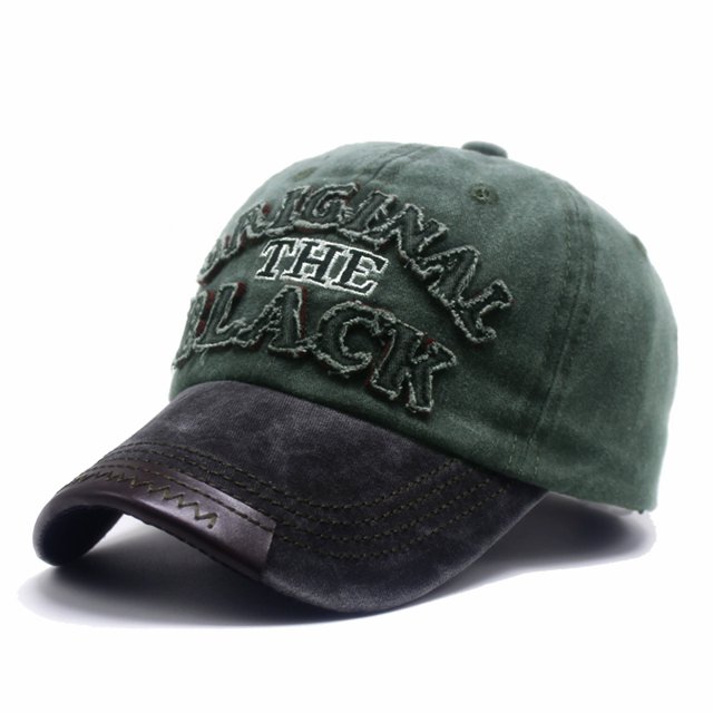 Gorra de béisbol Vintage Unisex, gorro de algodón, informal, 3D, bordado de letras negras, deportes al aire libre