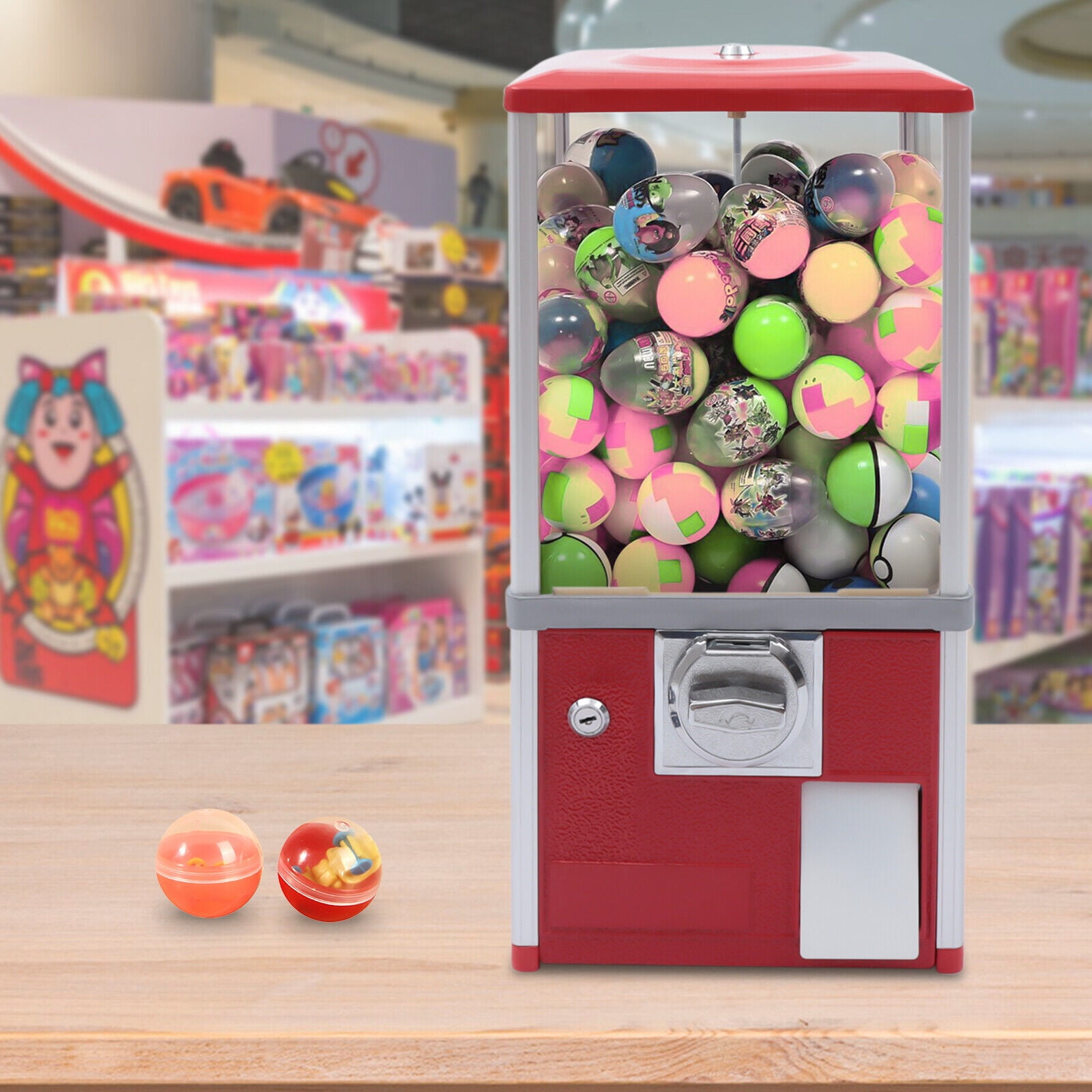 Modern Candy Vending Machine Candy Gumball Machine Huge Load Capacity Gumball Bank for Gadgets, for Game Stores and Retail Stores