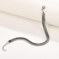 thumbnail image 4 of Men’s Silver Bracelet Set – Stainless Steel Cuban Link & Rope Chain, Adjustable Waterproof Jewelry for Men, 4 of 10