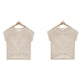 thumbnail image 4 of Blusa hueca de manga corta, blusa hueca de manga corta, blusa hueca de cuello redondo, blusa hueca de cuello redondo diseñada a medida, 4 of 6
