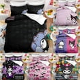 thumbnail image 2 of Kuromi Cartoon Anime 2 Piece/3 Piece Bedding Sets Comforters Sets & Pillowcases Set for Boys Girls Mens Womens Breathable Durable Microfiber Super Soft Ultra-Soft Fashion Funny, 2 of 10