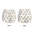 thumbnail image 3 of Honeii Easter eggs with flowers print a double-layered women's running short, ideal for gym, tennis, and various activities, complete with a practical pocket-XX-Large, 3 of 7