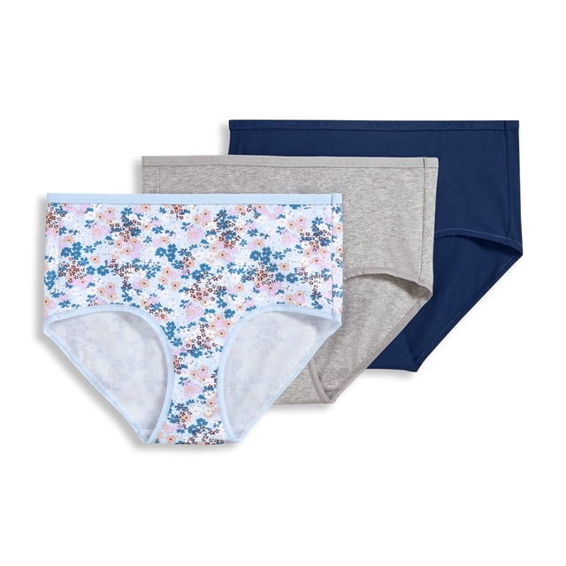 Jockey Culotte Moderne pour Femmes en Coton Biologique Extensible à Logo - Lot de 3