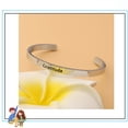 thumbnail image 5 of Faith Jewelry Mantra Bangle Gift Engraved Gratitude Cuff Bracelet Gratitude Journal Gifts Thanksgiving Day Gifts for Women Girls, 5 of 6