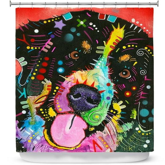 Shower Curtains 70" x 84" from DiaNoche Designs by Dean Russo - Saint Bernard Dog