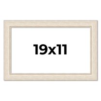 19x11 Frame White Real Wood Picture Frame Width 1.75 inches | Interior Frame Depth 0.5 inches |