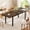 Brown, variant on Laisnet Extendable Dining Table for 4-8 People, 63" Modern Square Kitchen Table with Metal Base, Walnut