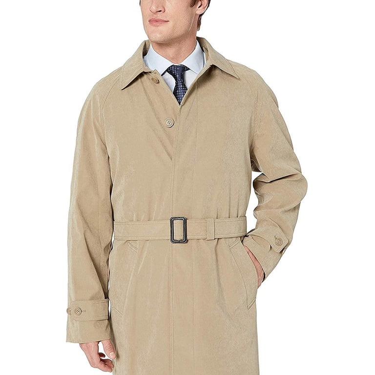 single breasted trench men's classic raincoat