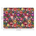thumbnail image 5 of Pioneer Flower Floral Print Flannel Non Slip Door Rugs,Washable Door Mats Indoor,Decorative Door Mats,Dirt-Resistant and Absorbent Doormat for Entrance,Bedroom,Kitchen,Bathroom,23.5"x16", 5 of 5