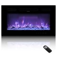 thumbnail image 1 of VEVOR 30 inch Electric Fireplace Wall Mounted Recessed with Remote Control 1500W, 1 of 9