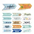 thumbnail image 2 of Letrero de madera con forma de flecha para playa, guía de caminos junto al mar, decoración de pared, indicador colgante, placa decorativa para pared de casa de playa, 2 of 5