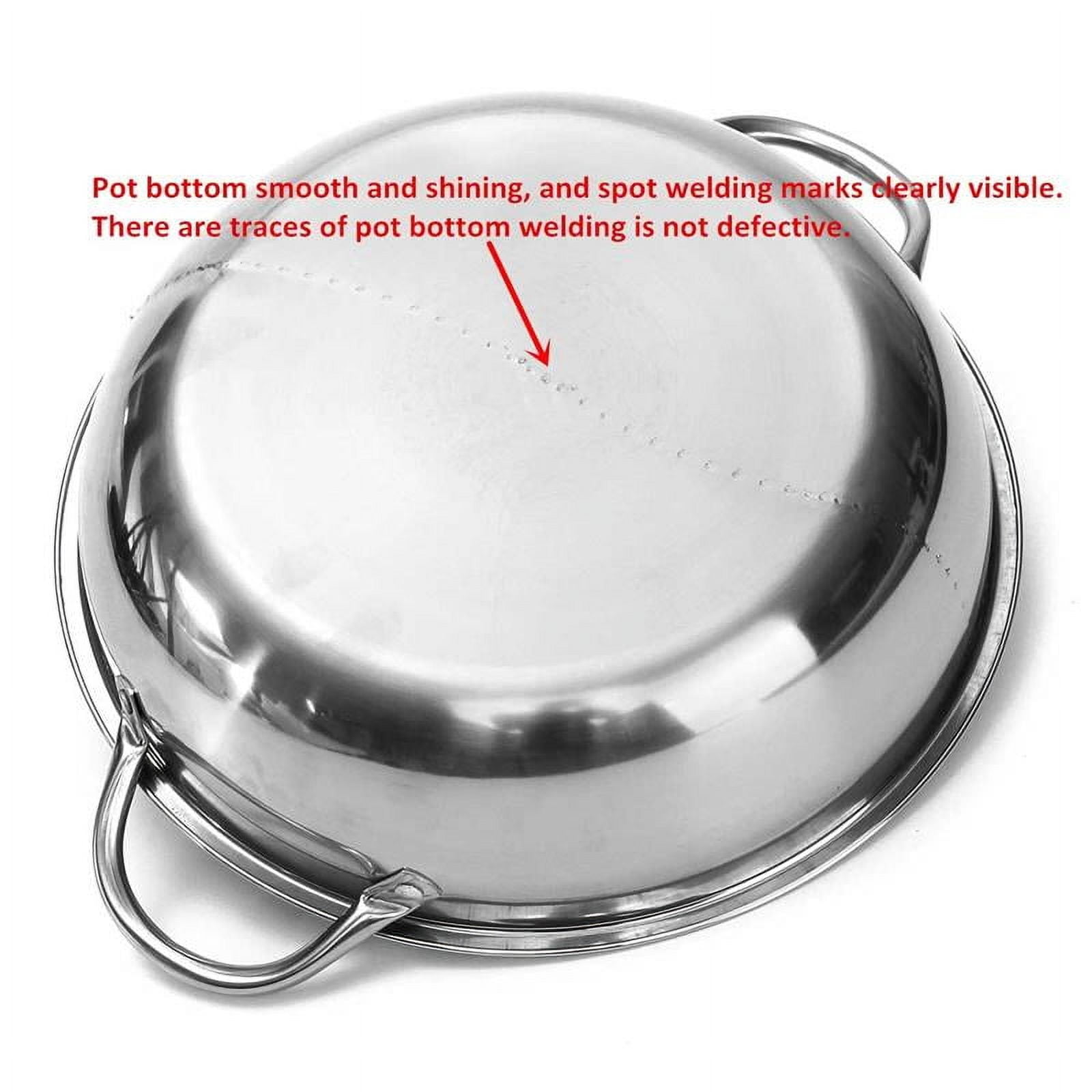 Gear GO Twin Divided Stainless Steel Induction Compatible Hot Pot