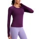 thumbnail image 1 of Remera CRZ YOGA sin costuras de manga larga transpirable color ciruela S, 1 of 7