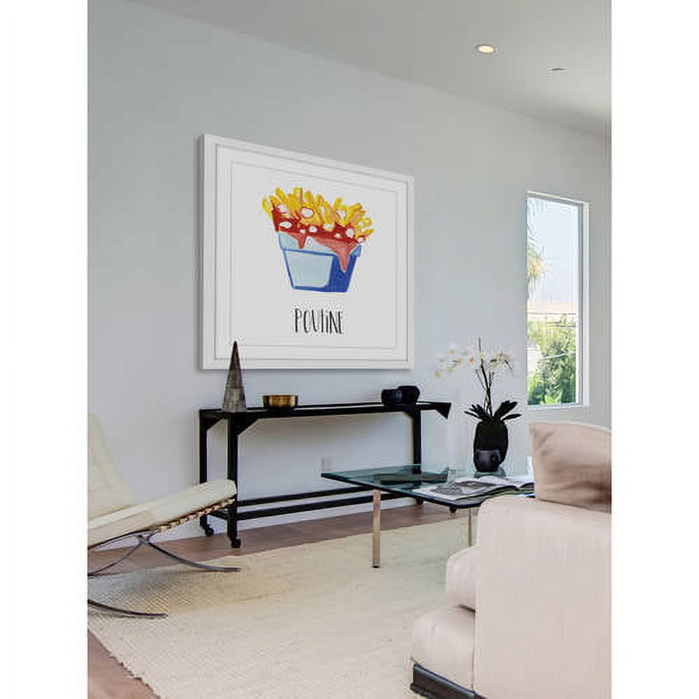 Marmont Hill "Poutine" By Molly Rosner Framed Painting Art Print, 12.0" x 1.5"