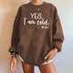 thumbnail image 1 of ICHUANYI Clearance Fashion Loose Women's Round Neck Casual Long Sleeve Printed Ladies Sweatshirt Tops(Brown, XXL) ICHUANYI WER2023081514059, 1 of 6