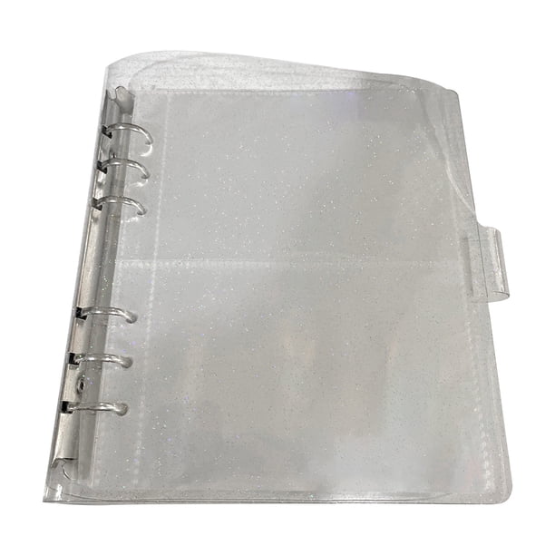 Cateissary Álbum de fotos transparente reutilizable portafotos de bebé compartimentos Rectangular portátil coleccionar libro tarjeta personalizada Artesanía Blanco 5 pulgadas Cateissary HA073852-06