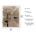 thumbnail image 2 of A Smoky Day at the Sugar Bowl - Hupa North American Indians - Vintage B&W Historical Photograph by Edward S. Curtis c.1923 - Fine Art Matte Paper Print (Unframed) 16x20in, 2 of 4