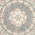 thumbnail image 5 of SAFAVIEH Micro-Loop Jesper Floral Bordered Wool Area Rug, Grey/Ivory, 5' x 5' Round, 5 of 6