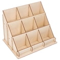 thumbnail image 4 of ColoMX Estante de exhibición de tarjetas de madera DIY para escritorio para tarjetas de visita, postales y pegatinas para exhibiciones minoristas y artesanales Diseño elegante y funcional, 4 of 7