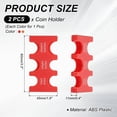 thumbnail image 2 of 2Pcs Japanese Coin Holder, Portable JPY Coin Organiser Dispenser Coin Hard Case Storage 6 Slots, Great for Home, Office, Collection, Red,Orange, 2 of 6