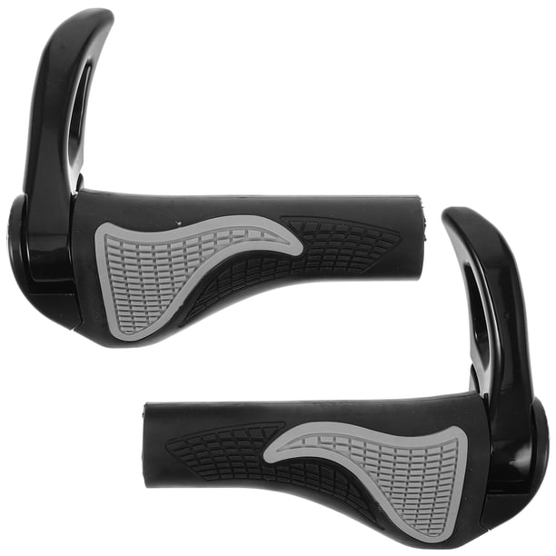 1 par de empuñaduras ergonómicas para manillar de bicicleta de montaña.