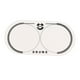 thumbnail image 5 of Parche para bombo doble, parches de bombo, accesorio de bombo, herramienta protectora de percusión Doble Pedal Blanco, 5 of 9