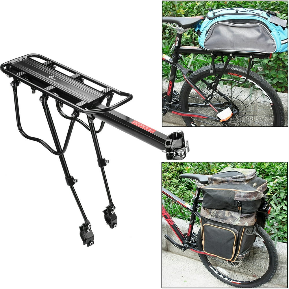 110 lbs Capacity Adjustable Rear Bike Rack Carrier Luggage Cargo