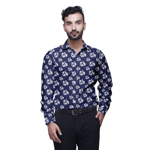 BESTMAN Printed Shirts For Men Shirts Cotton Button Down Shirts Long Sleeve