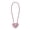 Pink-30cm, variant on Long Wire Rope passwords Padlocks Love Shape Lock Wedding Gift Heart passwords Code Padlocks Cart -Case Concentric-Lock