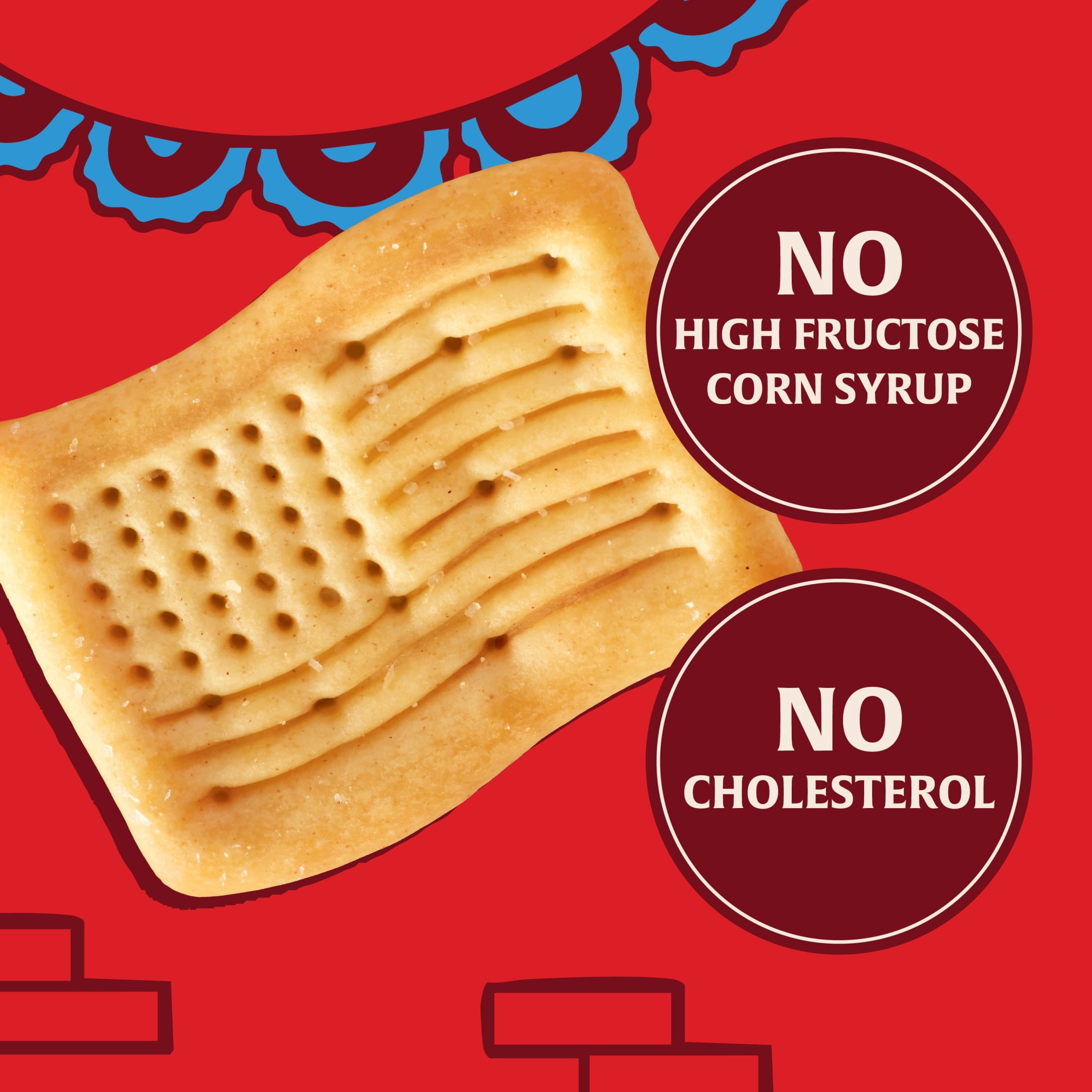 Town House Star-Spangled Original Oven Baked Crackers, Party Snacks, 11 oz