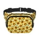 thumbnail image 1 of Fotbe Sunflowers Cangurera Cuadrada con Estampado de Doble Capa, Bolsa de Cintura Ajustable Mini para Hombres y Mujeres, 1 of 9